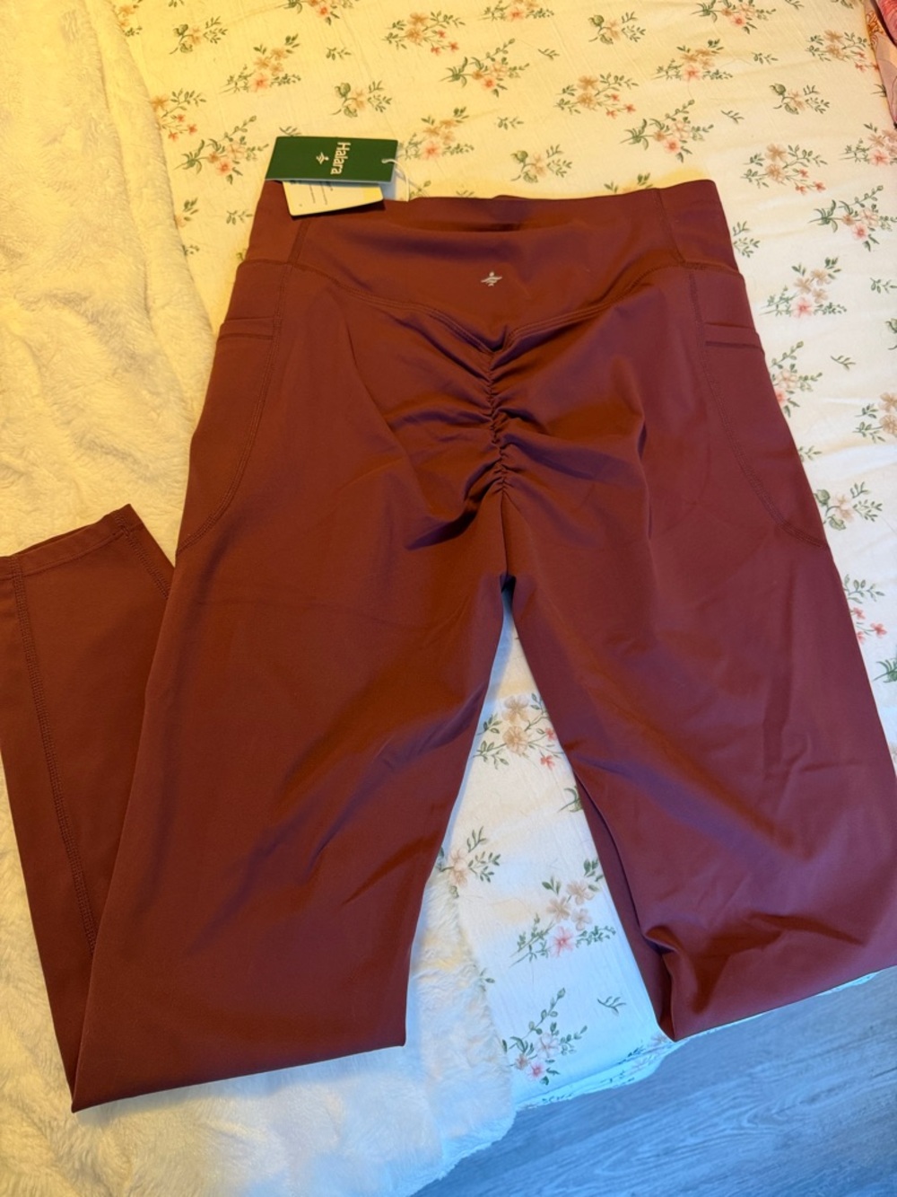 HALARA Wine-Colored High-Waist ultra sculpt Leggings